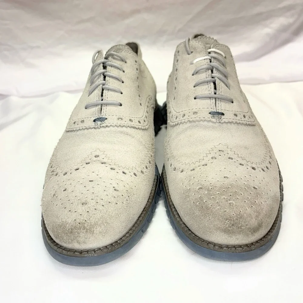 Cole Haan ZeroGrand‎ Men's Sz 11 M Wing Tip Suede Shoes